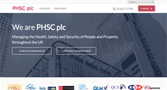 Desktop Screenshot of phsc.plc.uk
