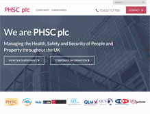 Tablet Screenshot of phsc.plc.uk